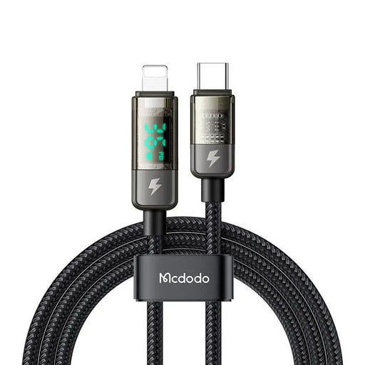 Mcdodo CA-3600 USB-C to Lightning cable auto power off 36W 1.2m (black) - USB-C to Lightning<<<USB cables<<<GSM