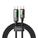 Mcdodo CA-3611 USB-C to USB-C cable auto power off PD 100W 1.8m (black) - USB-C to USB-C<<<USB cables<<<GSM