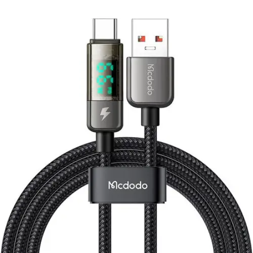 Mcdodo CA-3630 USB-A to USB-C cable auto power off PD 100W 1.2m (black) - USB to USB-C<<<USB cables<<<GSM