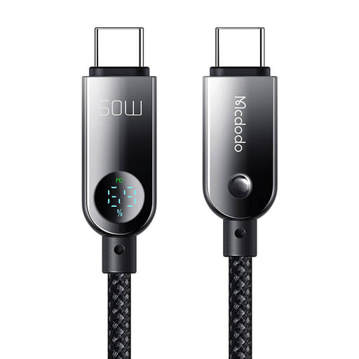 Mcdodo CA-4780 USB-C to USB-C 60W data cable 1.2m (black) - USB-C to USB-C<<<USB cables<<<GSM Accessories<<<InnproXML