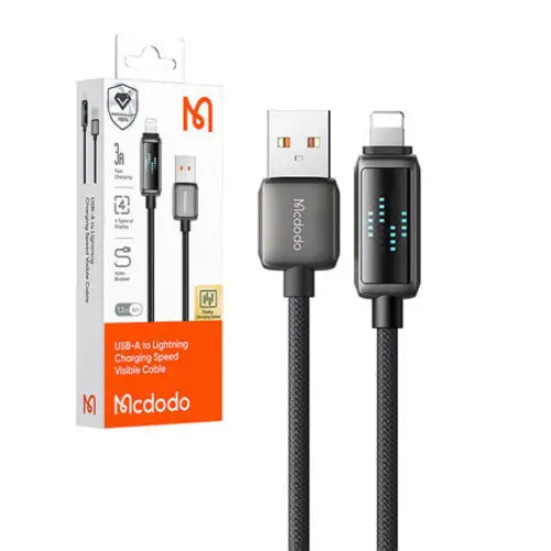 Mcdodo CA-5250 USB-A to Lightning cable LED display 1.2m - USB to Lightning<<<USB cables<<<GSM Accessories<<<InnproXML