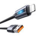 Mcdodo CA-5660 USB-A to Lightning cable with flashing light 1.2m (black) - USB to Lightning<<<USB cables<<<GSM