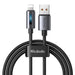 Mcdodo CA-5660 USB-A to Lightning cable with flashing light 1.2m (black) - USB to Lightning<<<USB cables<<<GSM