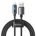 Mcdodo CA-5660 USB-A to Lightning cable with flashing light 1.2m (black) - USB to Lightning<<<USB cables<<<GSM