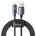 Mcdodo CA-5660 USB-A to Lightning cable with flashing light 1.2m (black) - USB to Lightning<<<USB cables<<<GSM