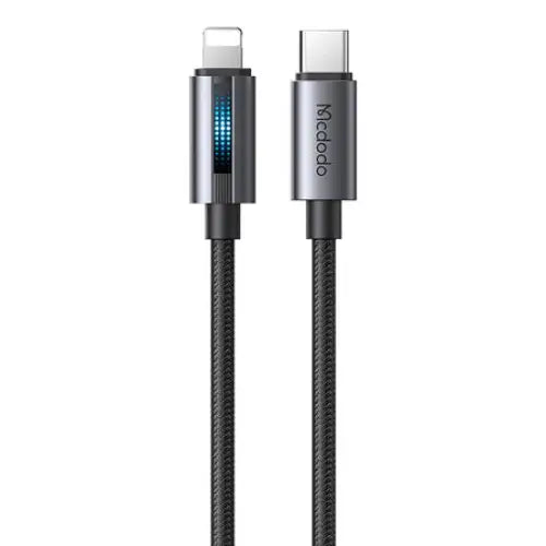 Mcdodo CA-5710 USB-C to Lightning cable with 36W flashing light 1.2m (black) - USB-C to Lightning<<<USB cables<<<GSM