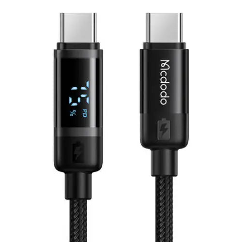 Mcdodo CA-5780 USB-C to USB-C 60W data cable 1.2m (black) - USB-C to USB-C<<<USB cables<<<GSM Accessories<<<InnproXML