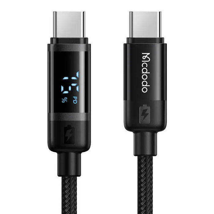 Mcdodo CA-5780 USB-C to USB-C 60W data cable 1.2m (black) - USB-C to USB-C<<<USB cables<<<GSM Accessories<<<InnproXML