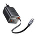 McDodo CH-4100 67W GaN 2-in-1 USB-C + A charger 65cm USB-C cable black - mains chargers<<<Chargers<<<GSM