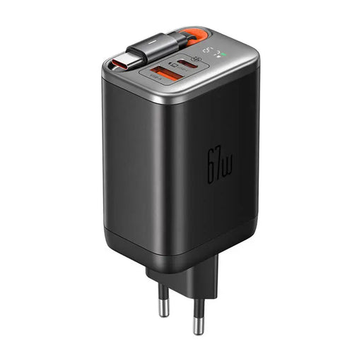 McDodo CH-4100 67W GaN 2-in-1 USB-C + A charger 65cm USB-C cable black - mains chargers<<<Chargers<<<GSM
