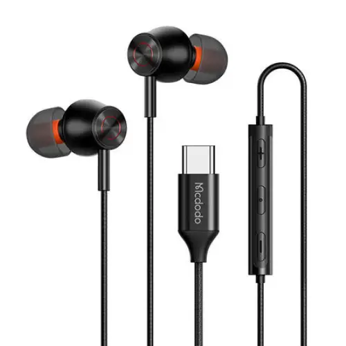 Mcdodo HP-3490 in-ear wired headphones USB-C (black) - Wired<<<Headphones<<<Audio<<<InnproXML