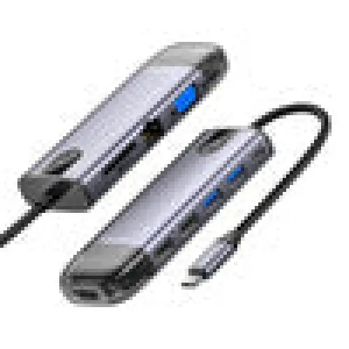 Mcdodo HU-7740 6w1 USB-C Hub (USB-C HDMI USB3.0*2 SD TF) - Hubs<<<IT Accessories<<<InnproXML