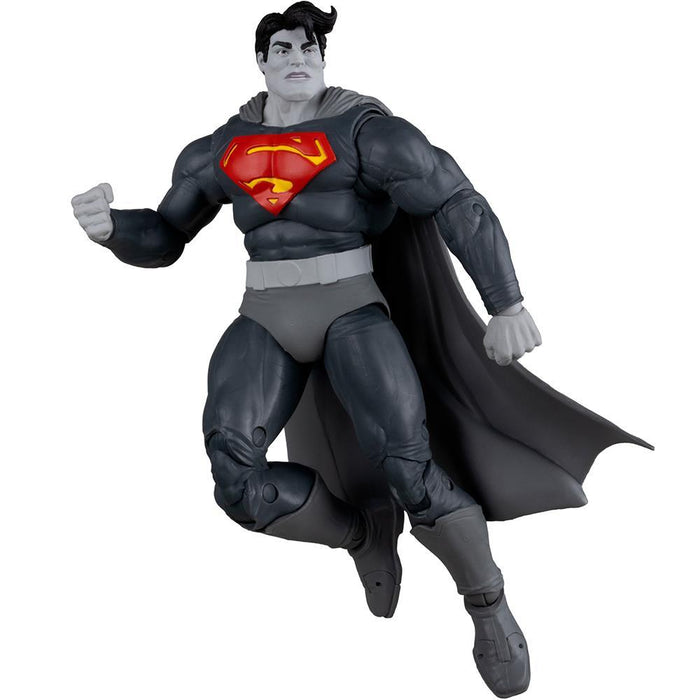 DC Multiverse Superman (The Dark Knight Returns) Black & White Accent Edition Gold Label Figure 7in