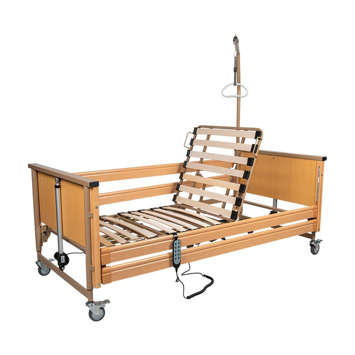 Electric rehabilitation bed carebed smart VITEA CARE Wooden bed surface