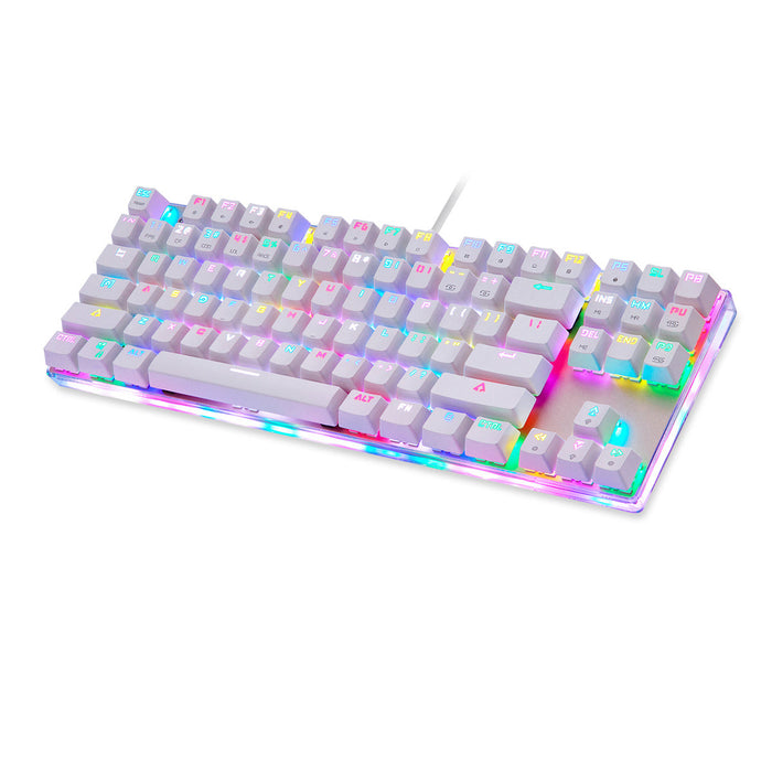 Mechanical gaming keyboard Motospeed K87S RGB (white) - Wired<<<Keyboards<<<Gaming<<<InnproXML