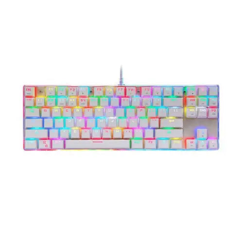 Mechanical gaming keyboard Motospeed K87S RGB (white) - Wired<<<Keyboards<<<Gaming<<<InnproXML