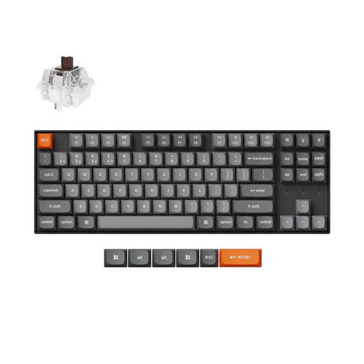 Mechanical keyboard Keychron K8 Max QMK/VIA TKL - Keychron Super Brown Switch RGB Backlight - Геймърски