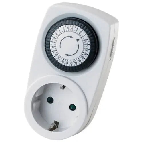 MECHANICAL TIMER WITH PLUG 24 H HOROZ - Ел.апаратура<<<Електроматериали<<<Строителни
