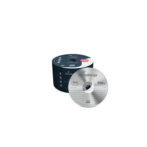 MediaRange CD-R 700MB I 80 min 52x speed 50 cellophane - CD/DVD<<<Оптични носители<<<MediaTrade