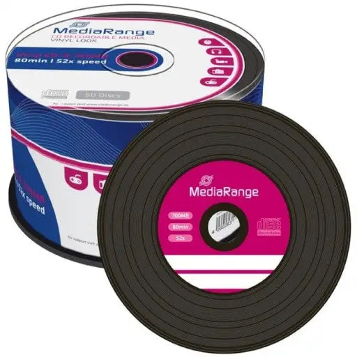 MediaRange CD-R Vinyl 700Mb. 50 pieces per spindle - CD/DVD<<<Оптични носители<<<MediaTrade