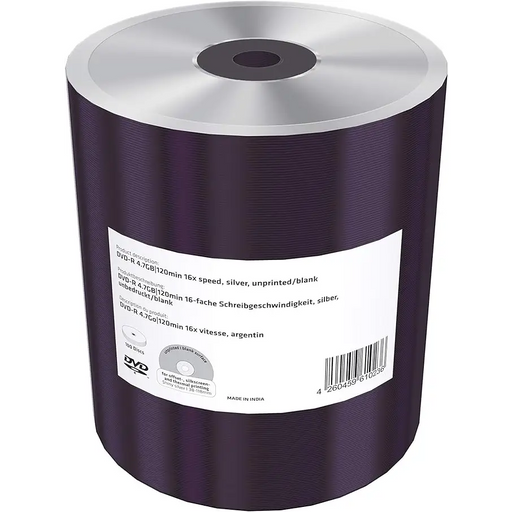 MediaRange DVD-R 4.7GB|120min 16x Unprinted 100 pcs. in cellophane - CD/DVD<<<Оптични носители<<<MediaTrade