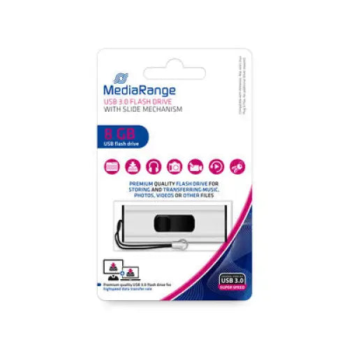 MediaRange USB 3.0 flash drive 8GB - USB флаш памети<<<Памети<<<MediaTrade