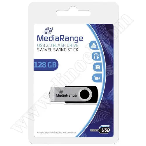 MediaRange USB Flash Drive 128GB - USB флаш памети<<<Памети<<<MediaTrade