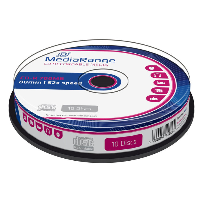 MediaRange, CD-R 700MB, 10 pieces per spindle