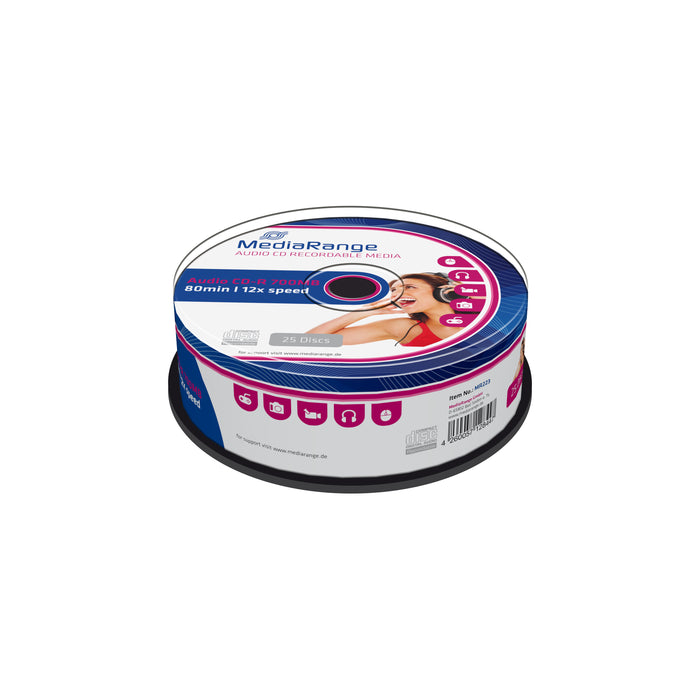 MediaRange Audio CD-R 700MB|80min 25 pieces in a spindle