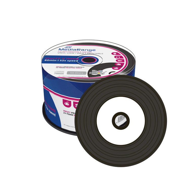 MediaRange CD-R Vinyl+PRINT 700Mb. 50 pieces per spindle