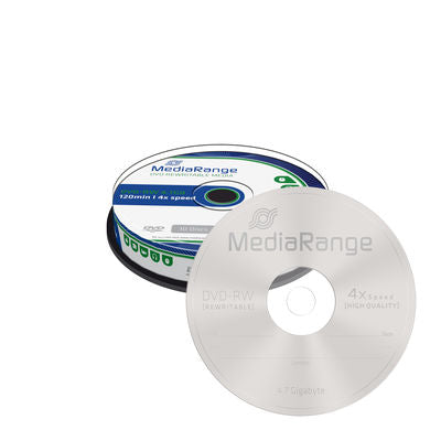 MediaRange DVD-RW 4.7 GB|120 minutes 4x, rewritable, 10 pcs. in a spindle