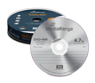 MediaRange DVD+RW 4.7Gb. / 4X, w-l, 10 pcs