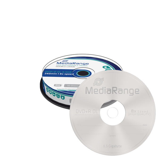 MediaRange DVD+R DL 10 pieces in a spindle