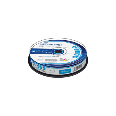 MediaRange BD-R Dual Layer 50GB 6x speed, printable, 10 pieces per spindle