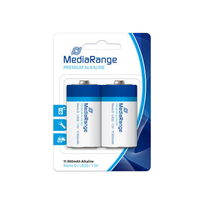 MediaRange Batteries Premium Alkaline, Mono D|LR20|1.5V, 2 pcs.