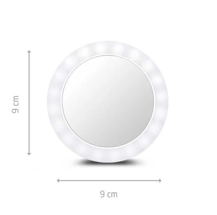 Ecomed 23603 makeup mirror Freestanding Round White