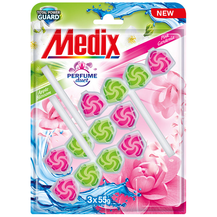 BLOCK FOR TOILET 3 PCS. BLOSSOM&GARDENIA MEDIX