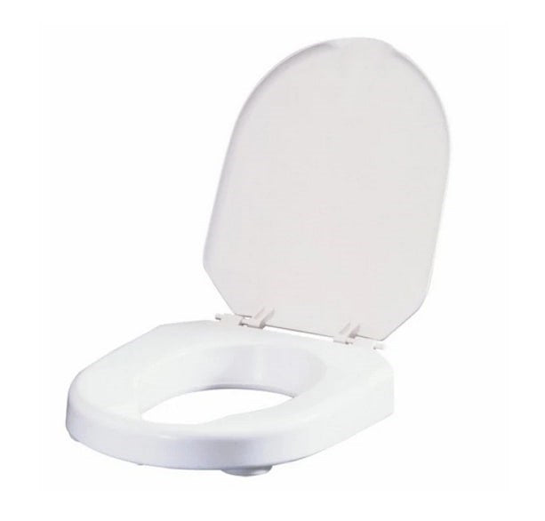 Toilet seat elevation cap with flap Etac HI-Loo 10 cm