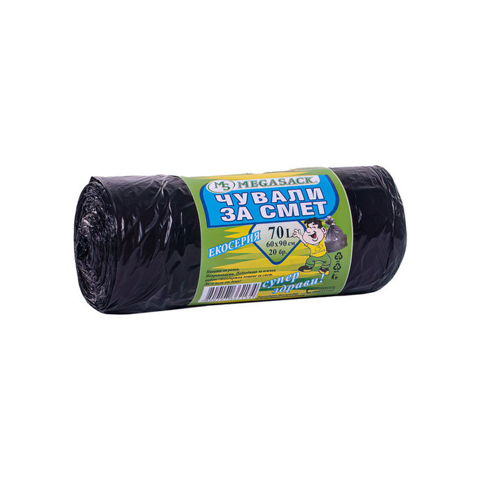 WASTE BAGS MEGASACK 70L 60 CM X 90 CM 20 PCS MEGAPORT