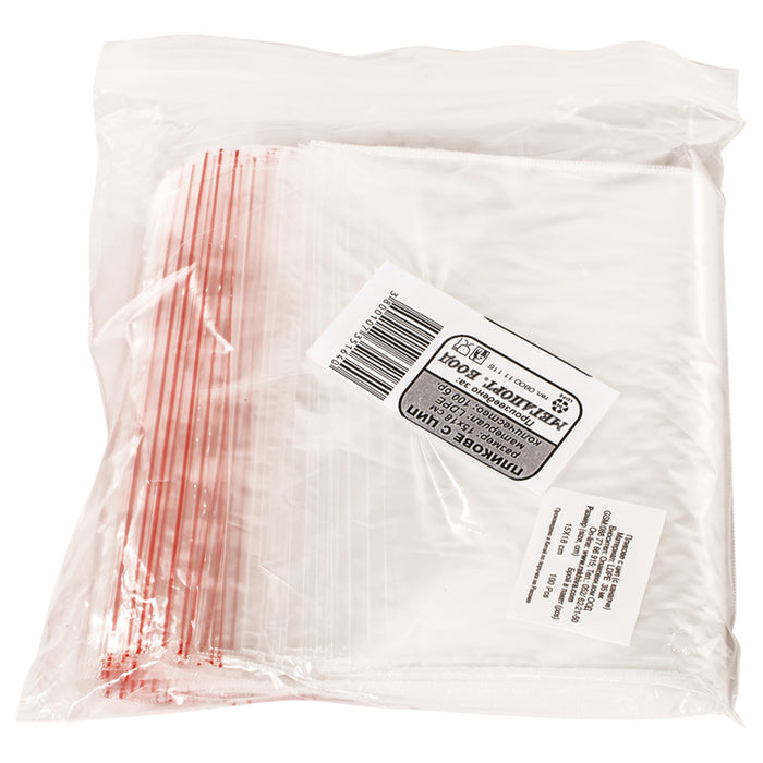 ENVELOPE WITH ZIP 15X18 100 PCS IN MEGAPORT PACKAGING