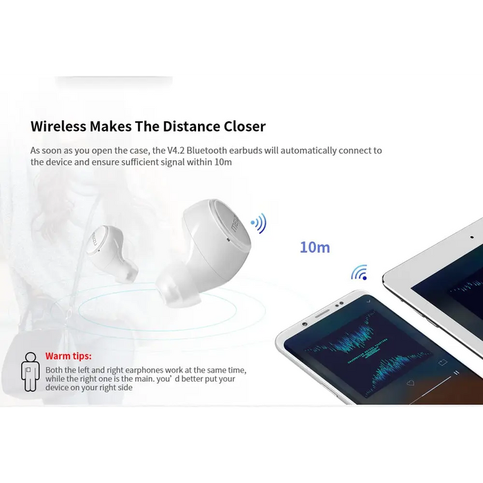 Meizu POP Wireless Sport TWS Earphones with Powerbank Case Bluetooth 4.2 - Wireless Earphones