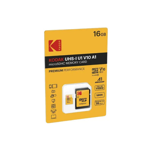 MEMORY CARD micro SDHC 16GB Class10 85MB/s KODAK - Карти памет<<<Устройства за съхранение на данни<<<AmperelB2B