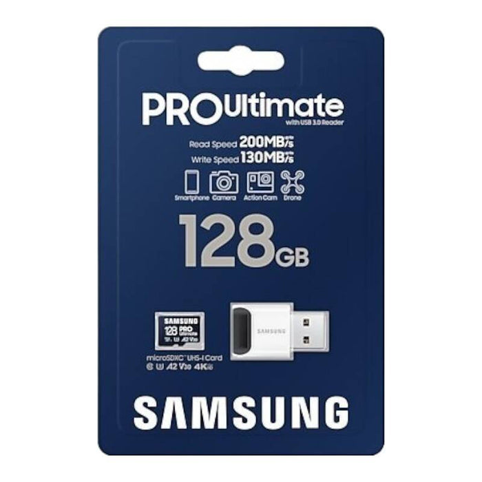 Memory card Samsung microSDXC PRO Ultimate 128GB 200 MB/s UHS-I/U3 (MB-MY128SB/WW) - Memory cards<<<GSM