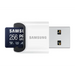 Memory card Samsung PRO Ultimate microSDXC UHS-I 256GB USB reader - Карти памет<<<Фото и видео