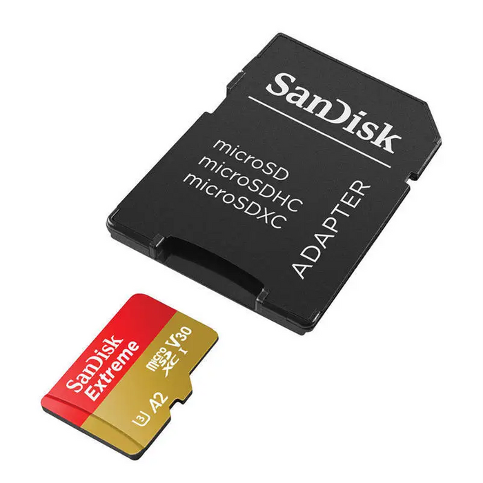 Memory card SANDISK EXTREME microSDXC 256 GB 190/130 MB/s UHS-I U3 (SDSQXAV-256G-GN6MA) - Memory cards<<<GSM
