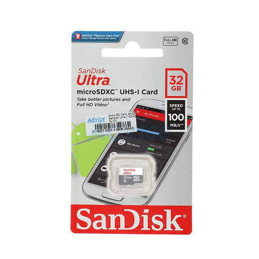 Memory card SANDISK Ultra micro SDHC UHS-I A1 32GB Class 10 100Mb/s - Карти памет<<<Фото и видео
