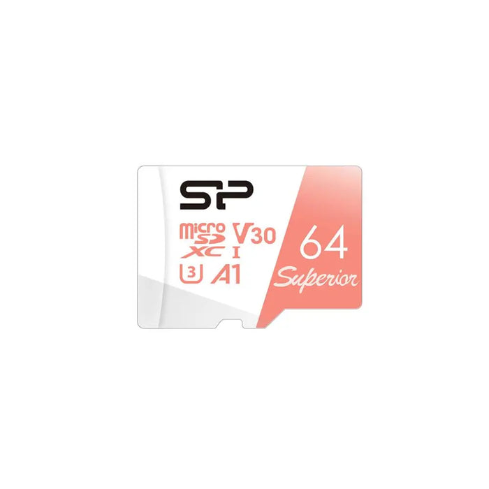 Memory card Silicon Power Superior 64GB microSDXC Class 10 SD Adapter - Карти памет<<<Фото и видео аксесоари<<<ValiAPI