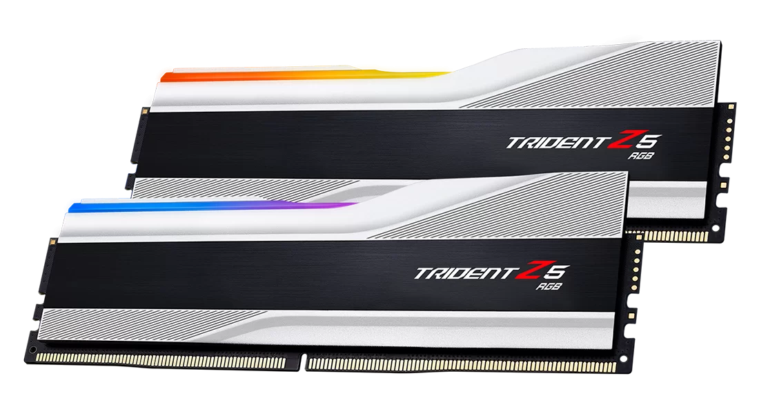 Memory G.SKILL Trident Z5 RGB White 64GB(2x32GB) DDR5 6400MHz F5-6400J3239G32GX2-TZ5RS - Памети<<<Компютърни
