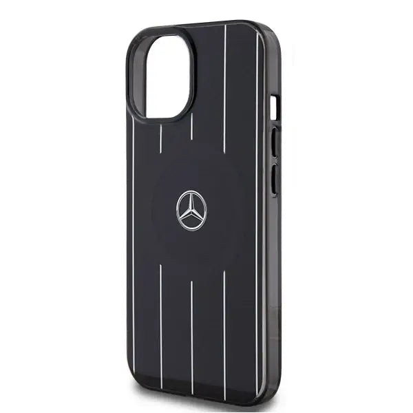 Mercedes Double Layer Crossed Lines MagSafe case for iPhone 15 - black - Cell phone cases and covers<<<HurtelXML