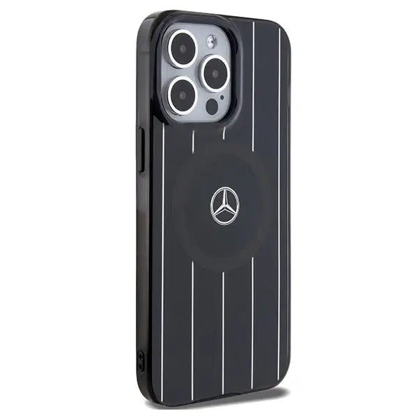 Mercedes Double Layer Crossed Lines MagSafe case for iPhone 15 Pro - black - Cell phone cases and covers<<<HurtelXML